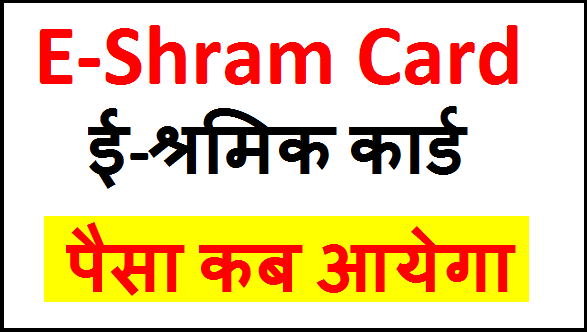 E-Shram Card ka paisa